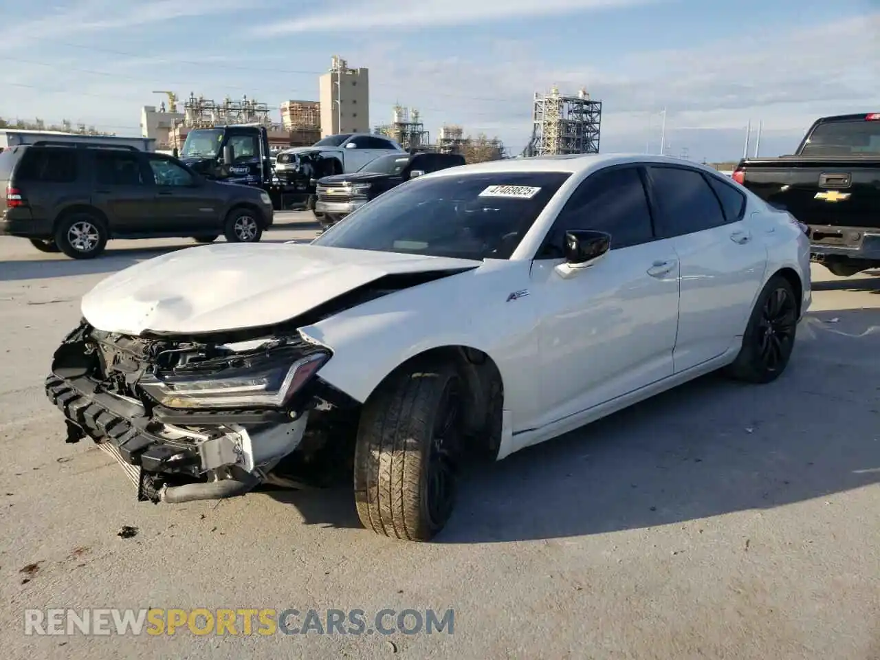 1 fotografías del automóvil dañado 19UUB5F59MA003377 ACURA TLX 2021