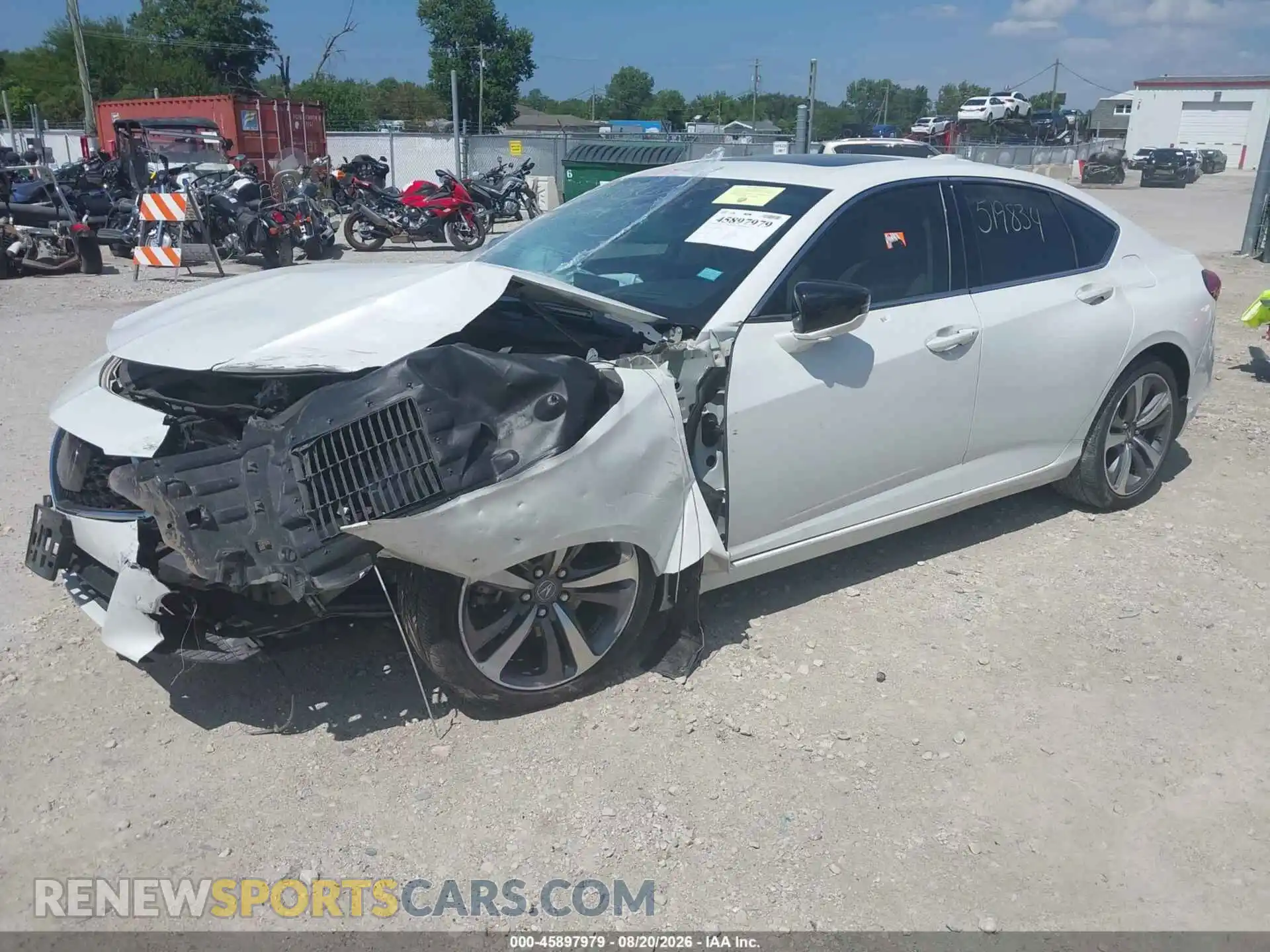 2 Photograph of a damaged car 19UUB5F62MA008316 ACURA TLX 2021