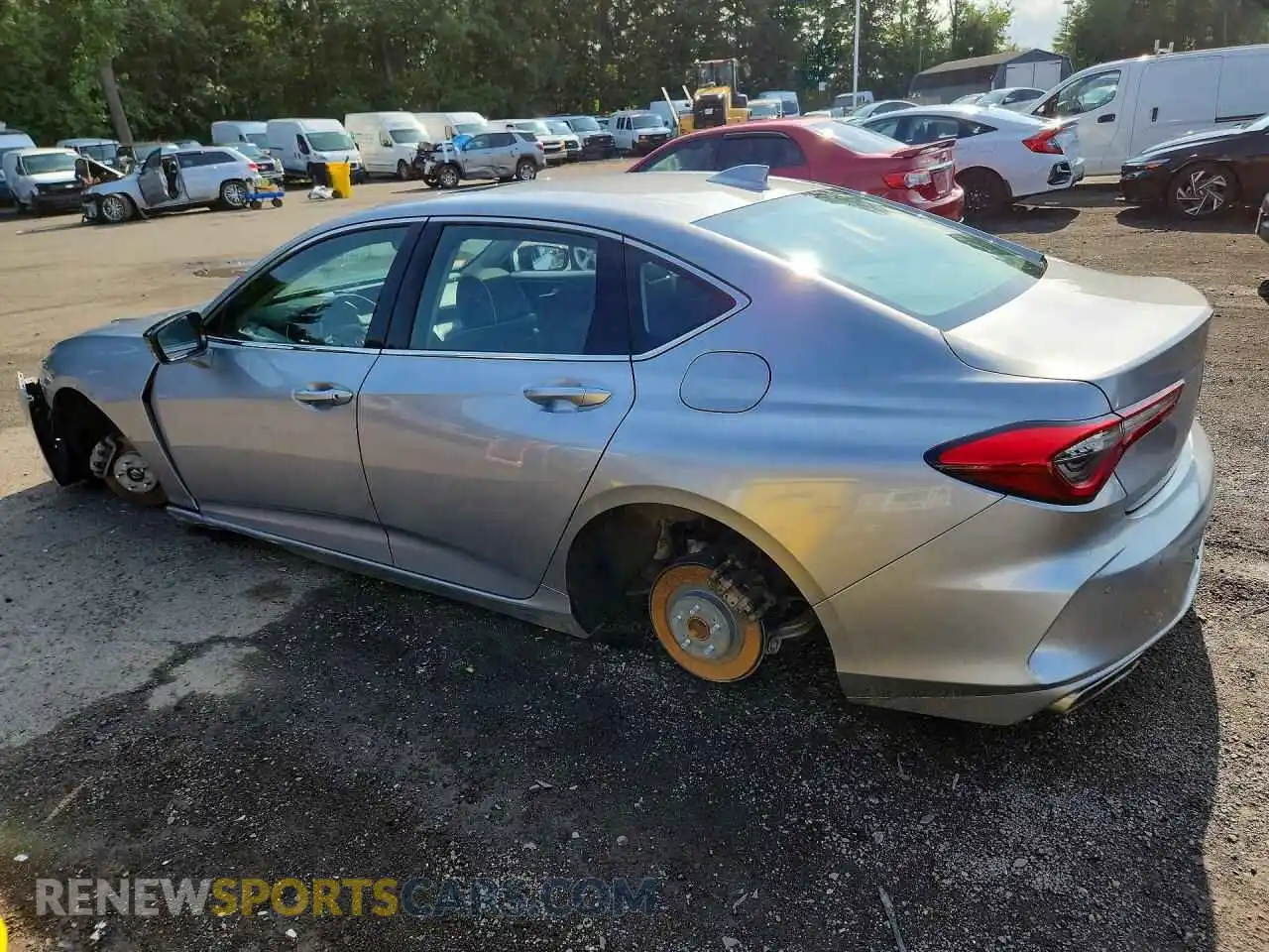 2 Photograph of a damaged car 19UUB5F63MA007207 ACURA TLX 2021