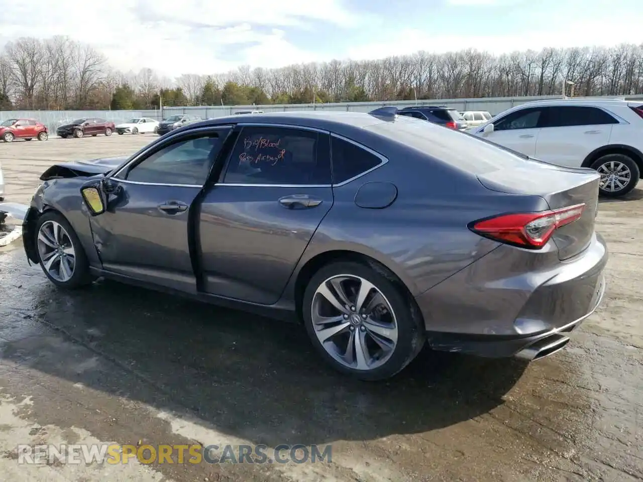 2 Photograph of a damaged car 19UUB5F64MA009614 ACURA TLX 2021