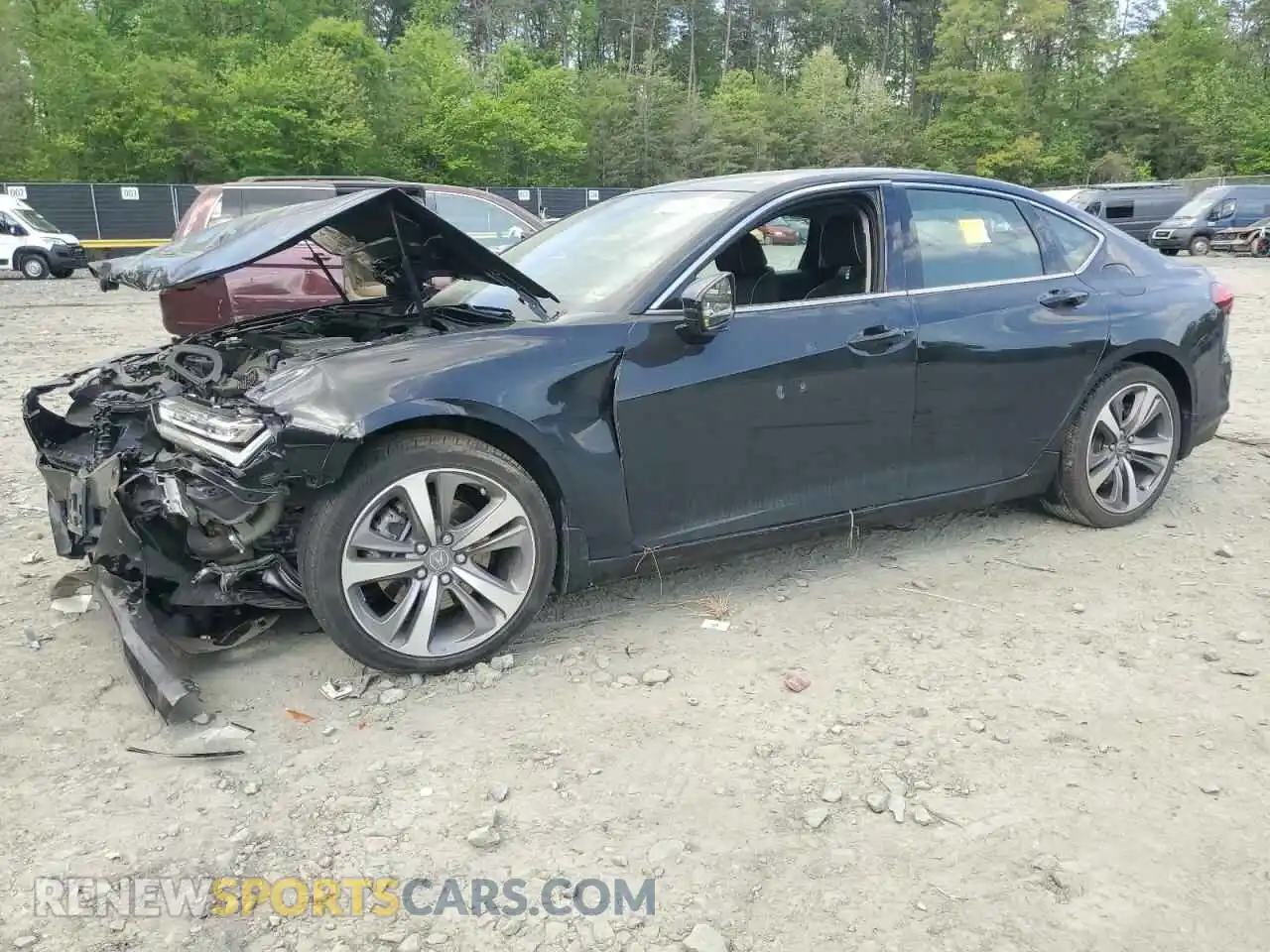 1 fotografías del automóvil dañado 19UUB5F65MA011856 ACURA TLX 2021