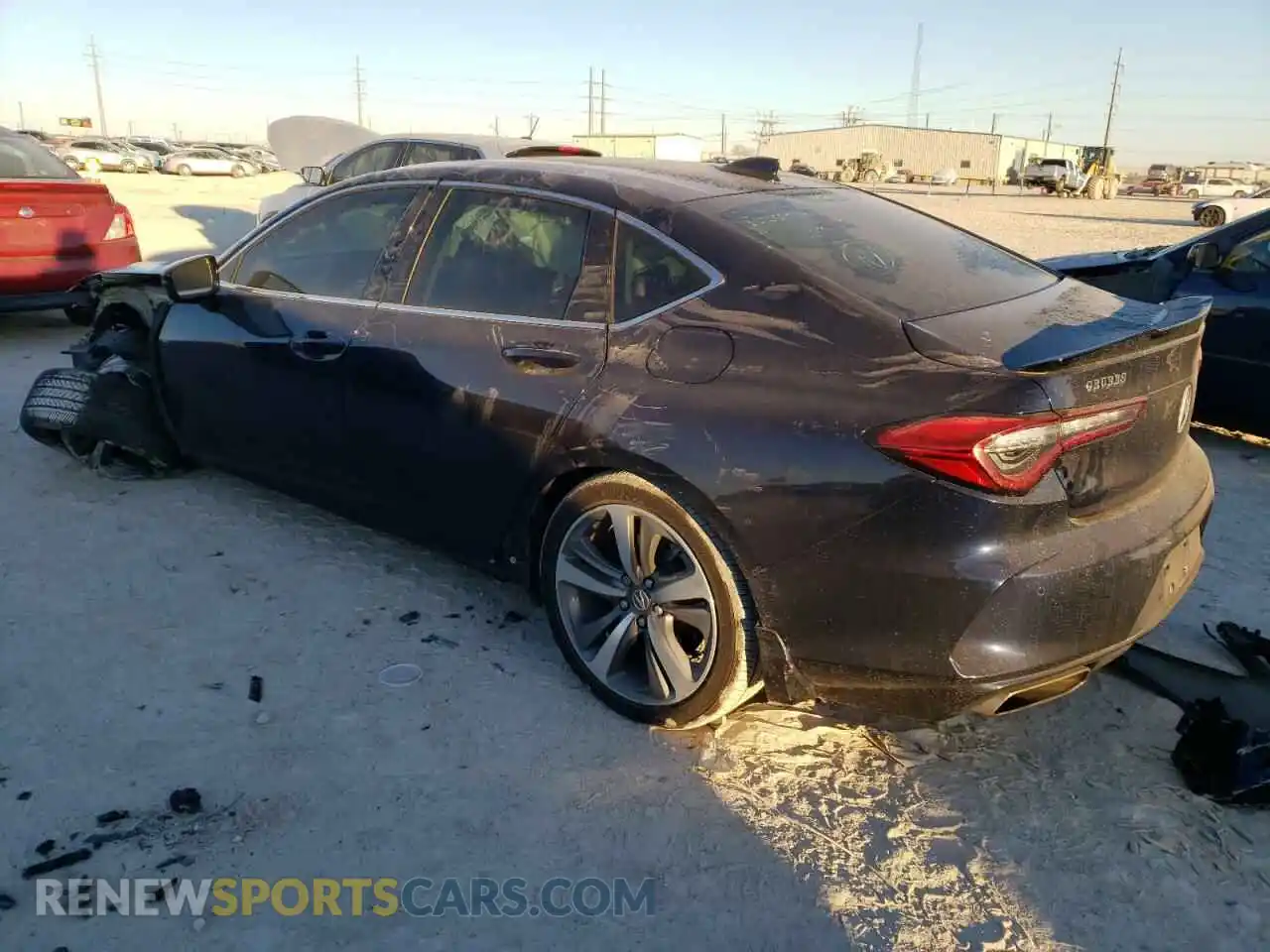 2 Photograph of a damaged car 19UUB5F69MA008491 ACURA TLX 2021