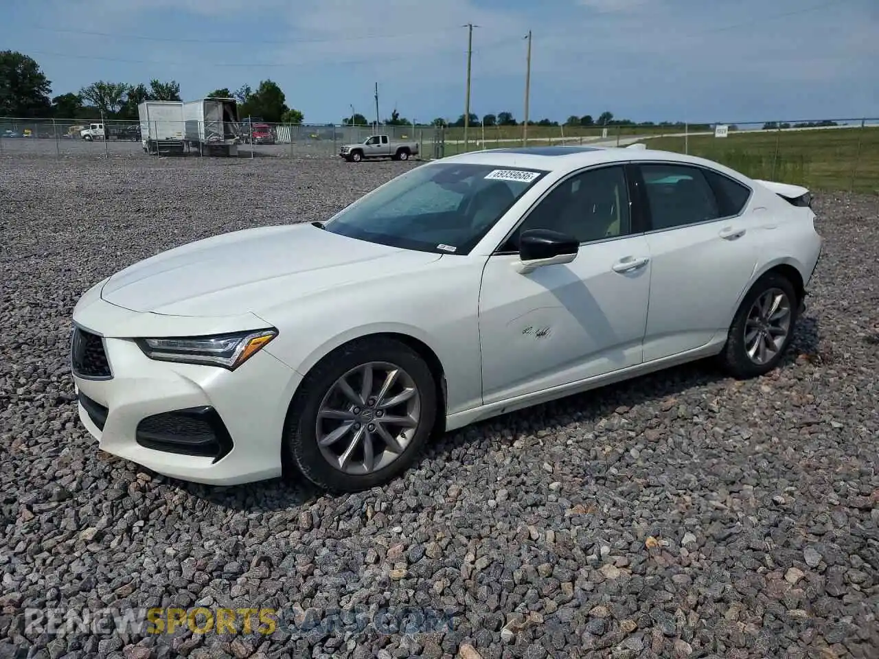 1 Photograph of a damaged car 19UUB6F34MA003341 ACURA TLX 2021