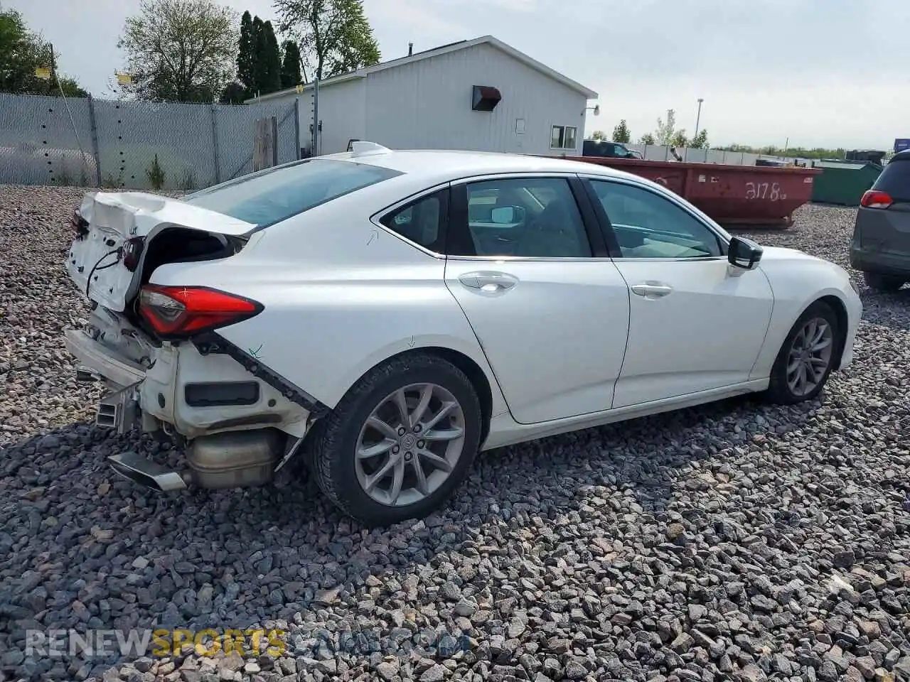 3 Photograph of a damaged car 19UUB6F34MA003341 ACURA TLX 2021