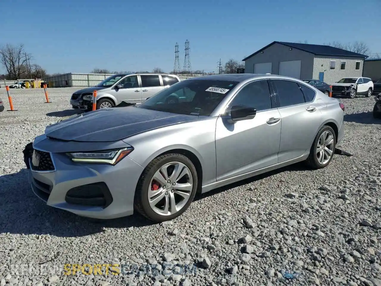 1 fotografías del automóvil dañado 19UUB6F40MA002728 ACURA TLX 2021