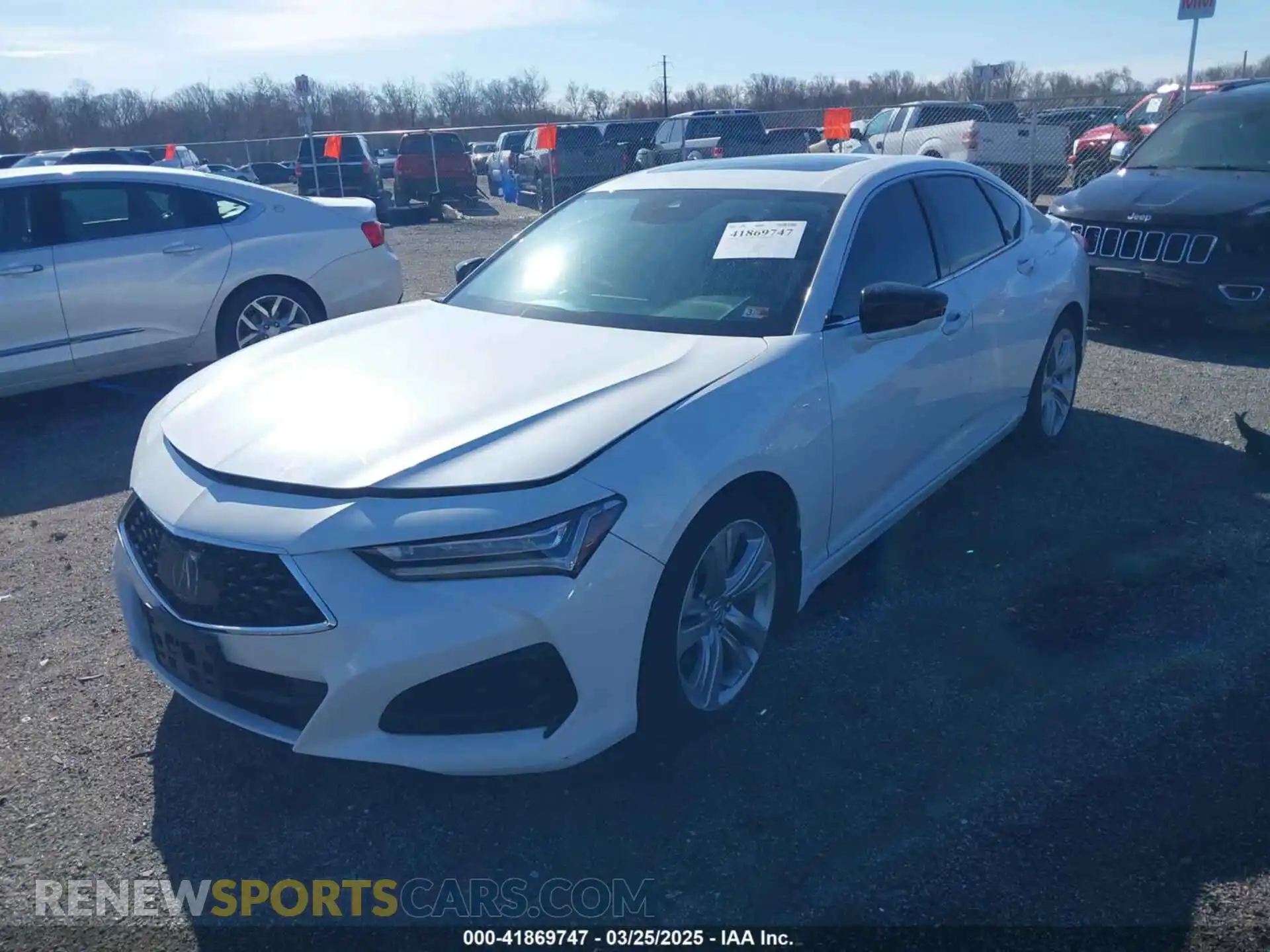 2 fotografías del automóvil dañado 19UUB6F41MA006805 ACURA TLX 2021