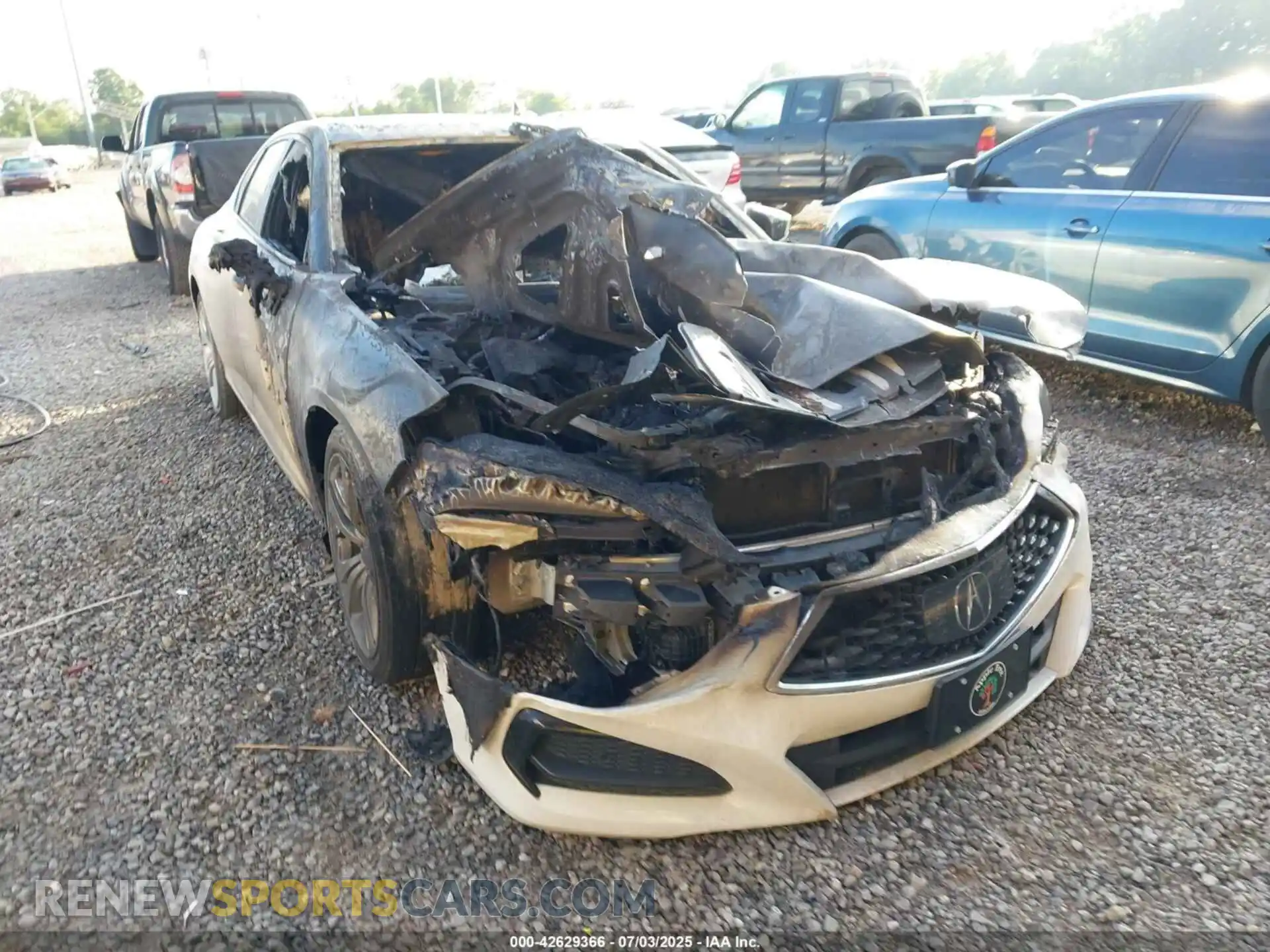 1 Photograph of a damaged car 19UUB6F42MA004609 ACURA TLX 2021
