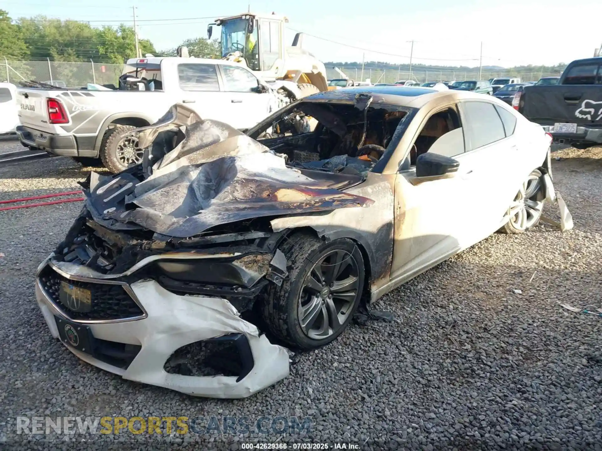 2 Photograph of a damaged car 19UUB6F42MA004609 ACURA TLX 2021