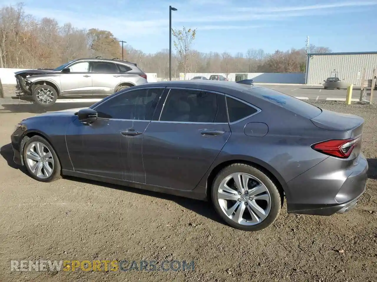 2 Photograph of a damaged car 19UUB6F43MA007793 ACURA TLX 2021