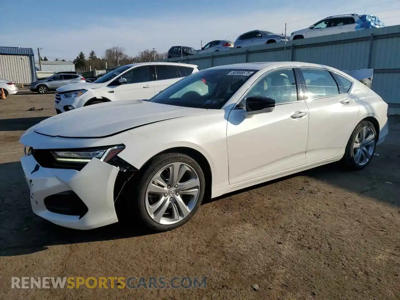 1 Photograph of a damaged car 19UUB6F45MA007178 ACURA TLX 2021