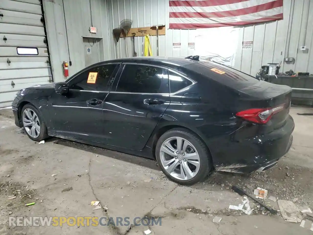 2 Photograph of a damaged car 19UUB6F48MA010611 ACURA TLX 2021