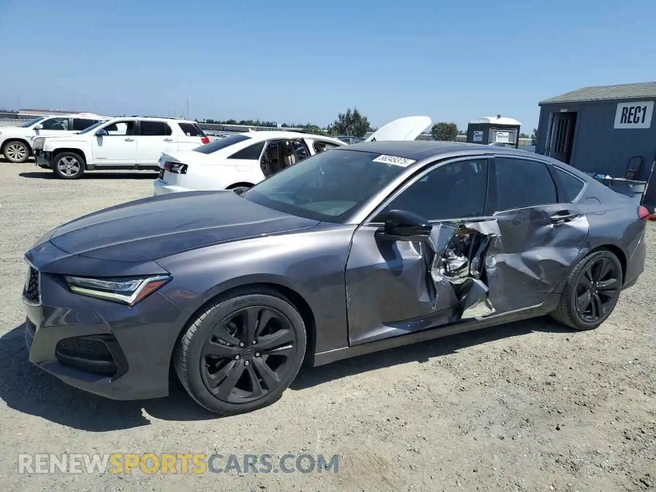 1 Photograph of a damaged car 19UUB6F49MA001383 ACURA TLX 2021