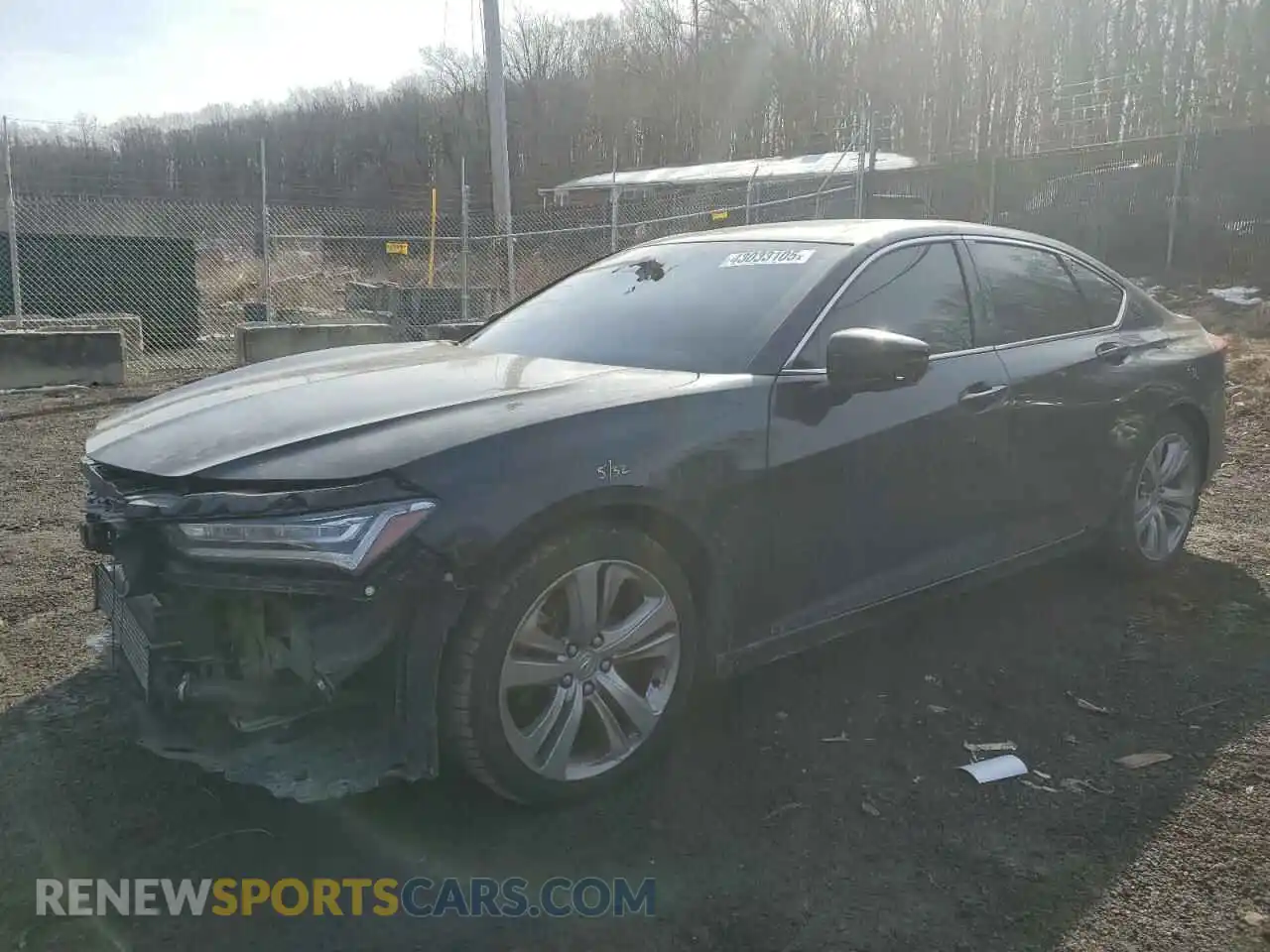1 Photograph of a damaged car 19UUB6F49MA007796 ACURA TLX 2021