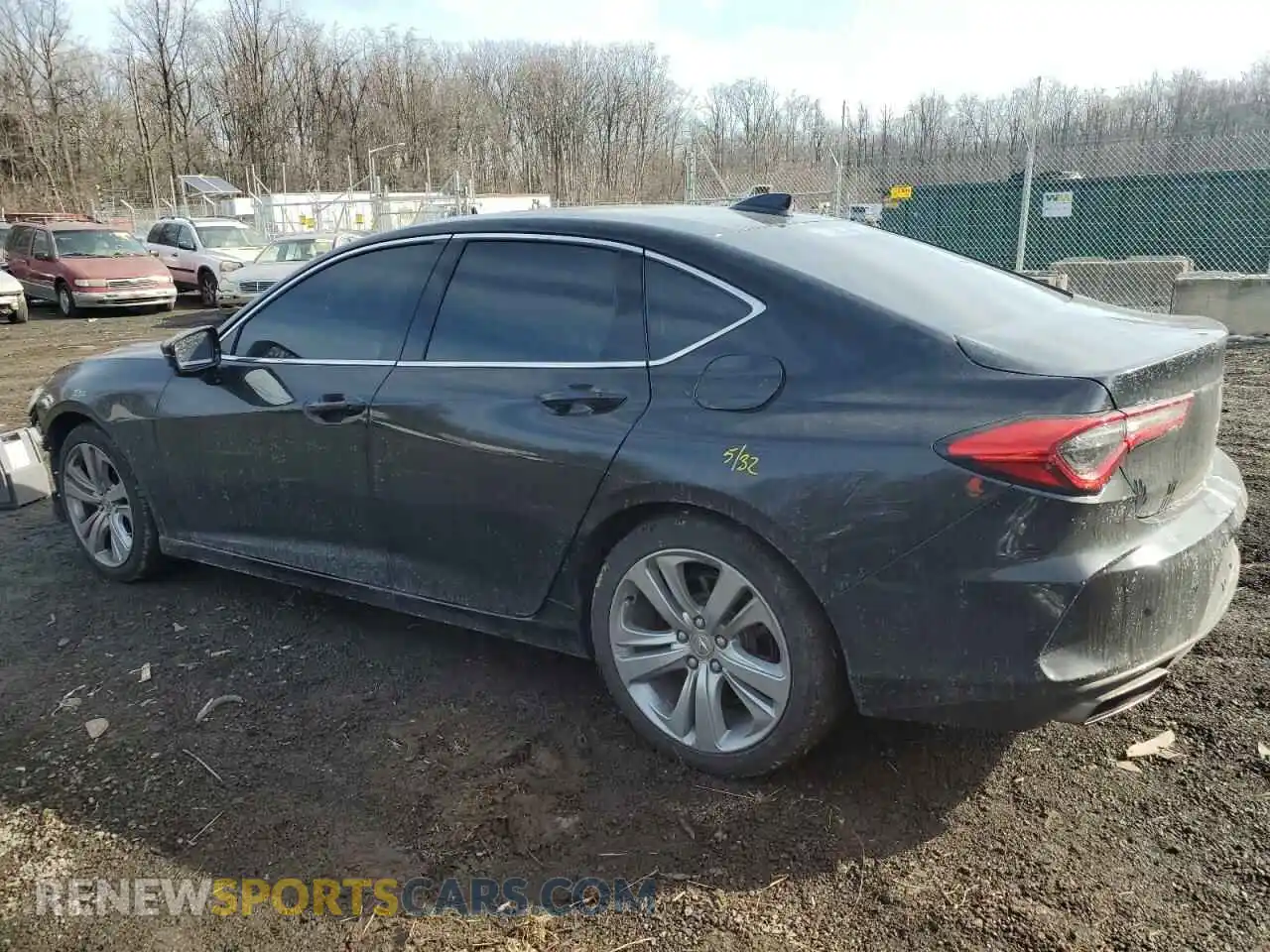 2 Photograph of a damaged car 19UUB6F49MA007796 ACURA TLX 2021