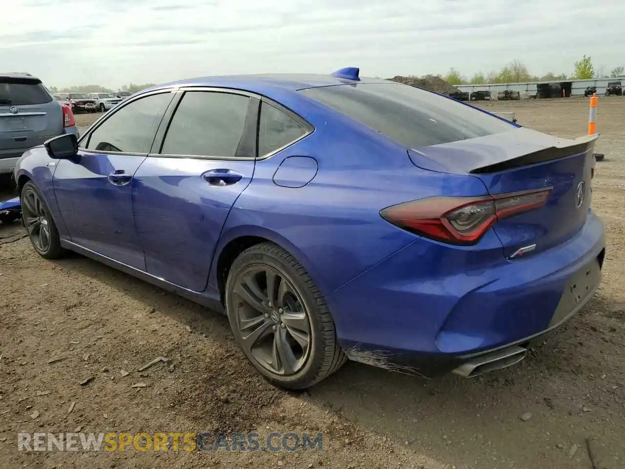 2 Photograph of a damaged car 19UUB6F51MA007512 ACURA TLX 2021