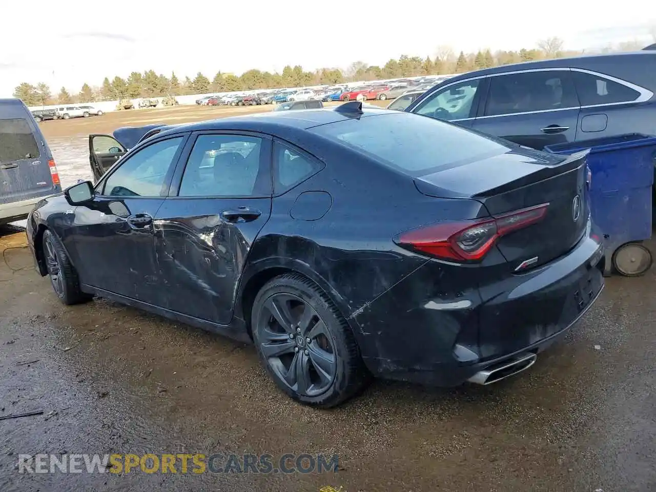 2 Photograph of a damaged car 19UUB6F51MA008434 ACURA TLX 2021