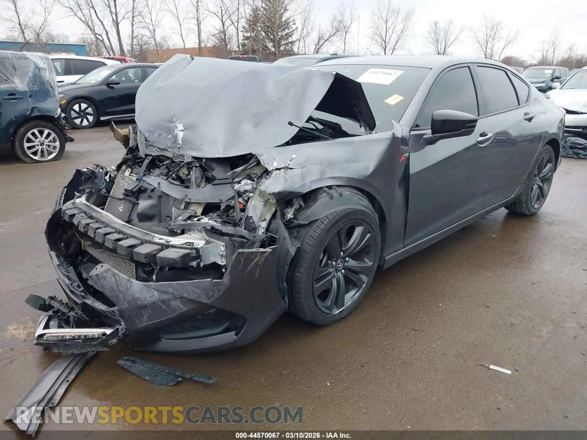 2 fotografías del automóvil dañado 19UUB6F52MA007048 ACURA TLX 2021
