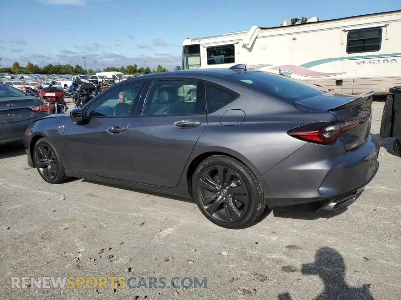 2 Photograph of a damaged car 19UUB6F59MA007015 ACURA TLX 2021