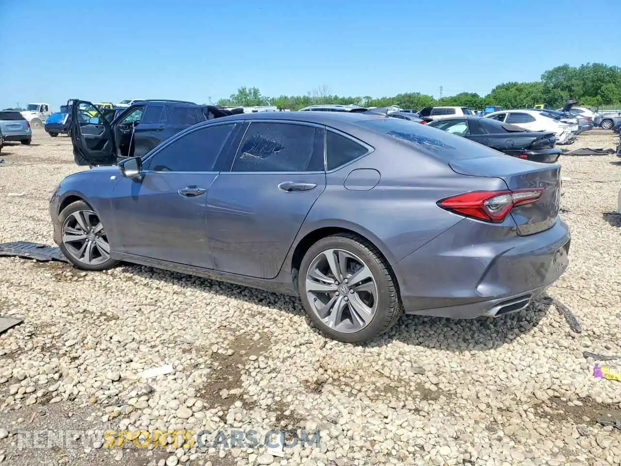 2 Photograph of a damaged car 19UUB6F65MA006775 ACURA TLX 2021