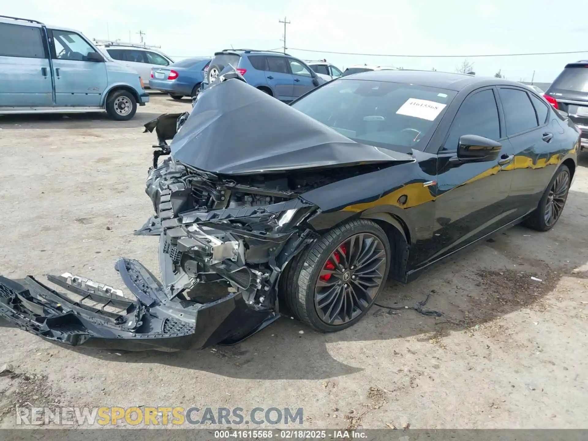 2 Photograph of a damaged car 19UUB7F04MA000077 ACURA TLX 2021