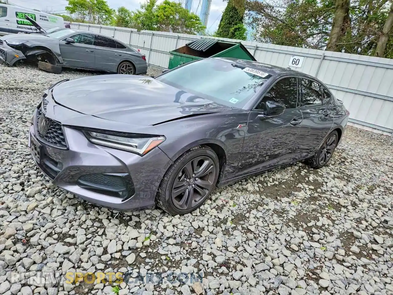 1 Фотография поврежденного автомобиля 19UUB5F54NA002980 ACURA TLX 2022