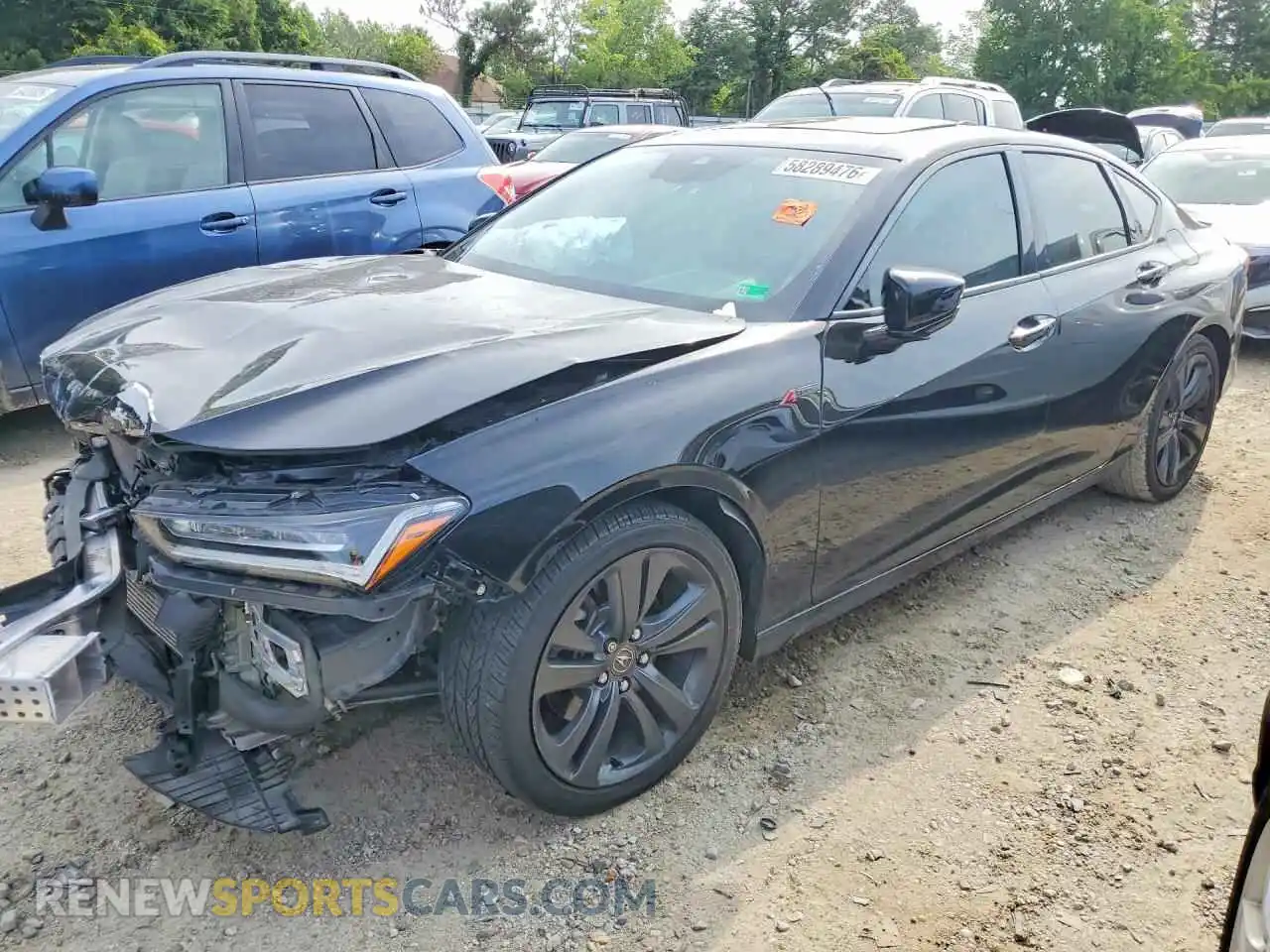 1 Фотография поврежденного автомобиля 19UUB5F57NA000740 ACURA TLX 2022