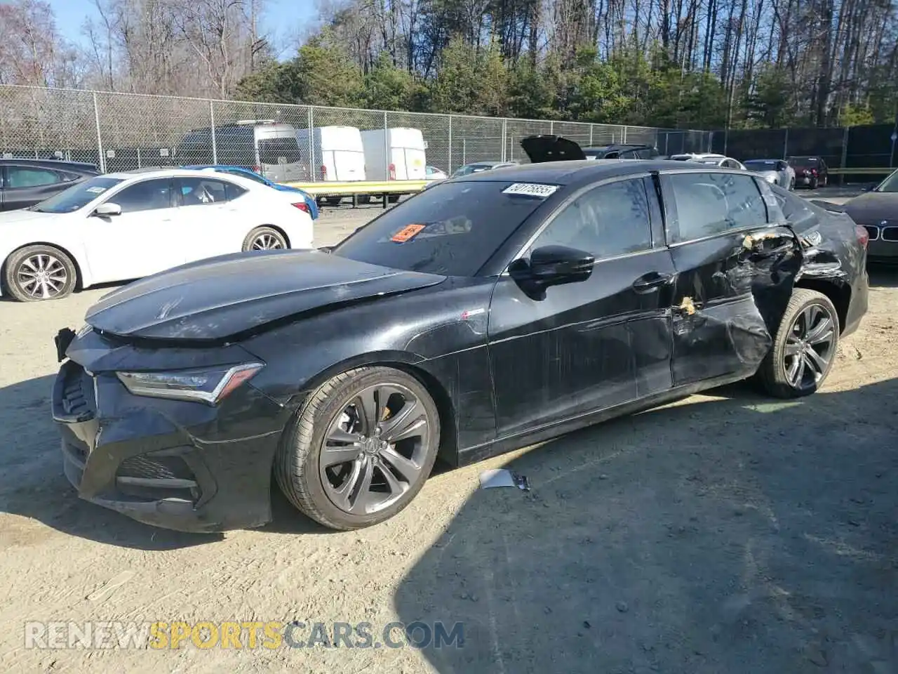 1 Photograph of a damaged car 19UUB6F50NA002190 ACURA TLX 2022