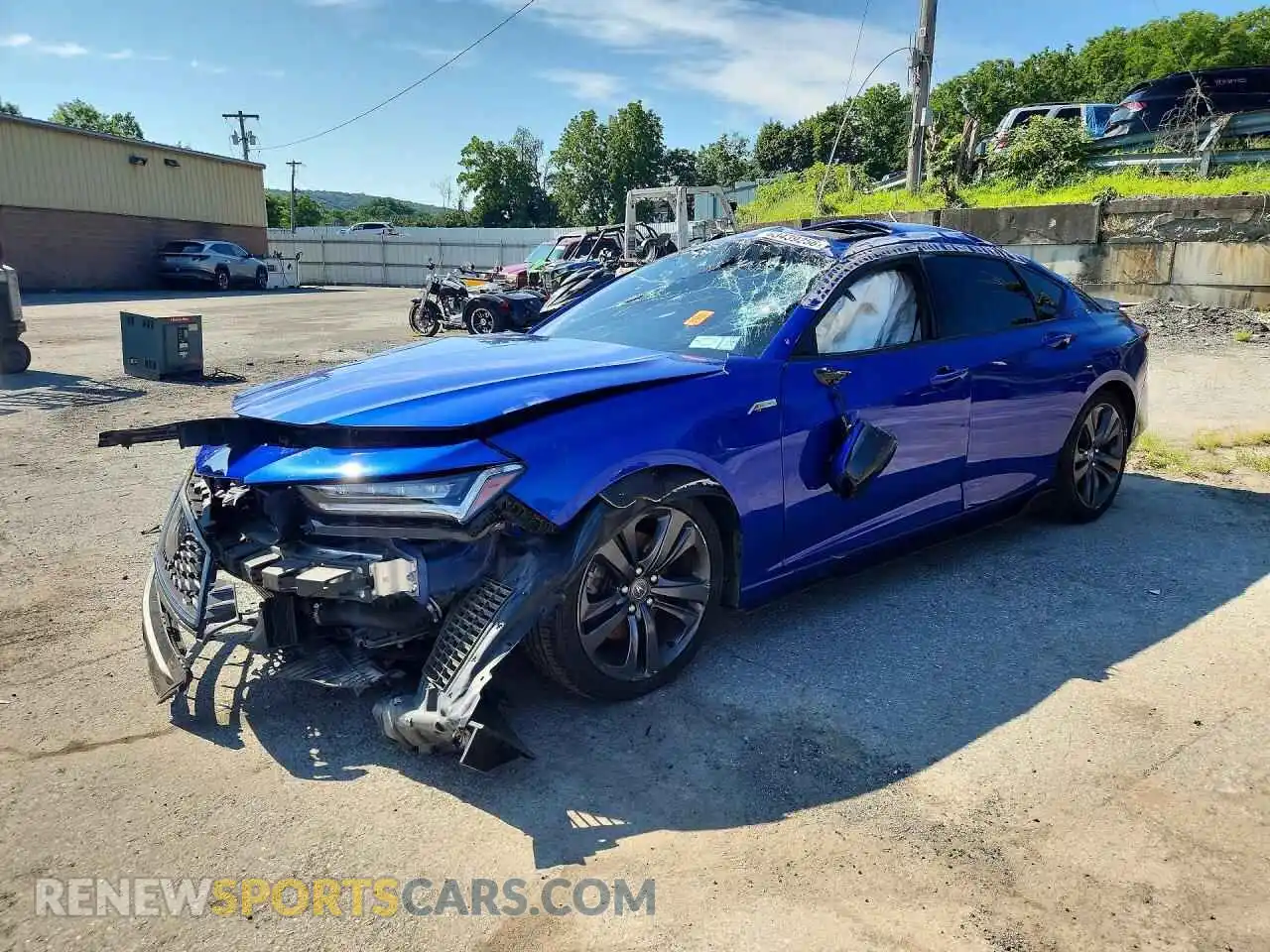 1 Фотография поврежденного автомобиля 19UUB6F50NA002769 ACURA TLX 2022