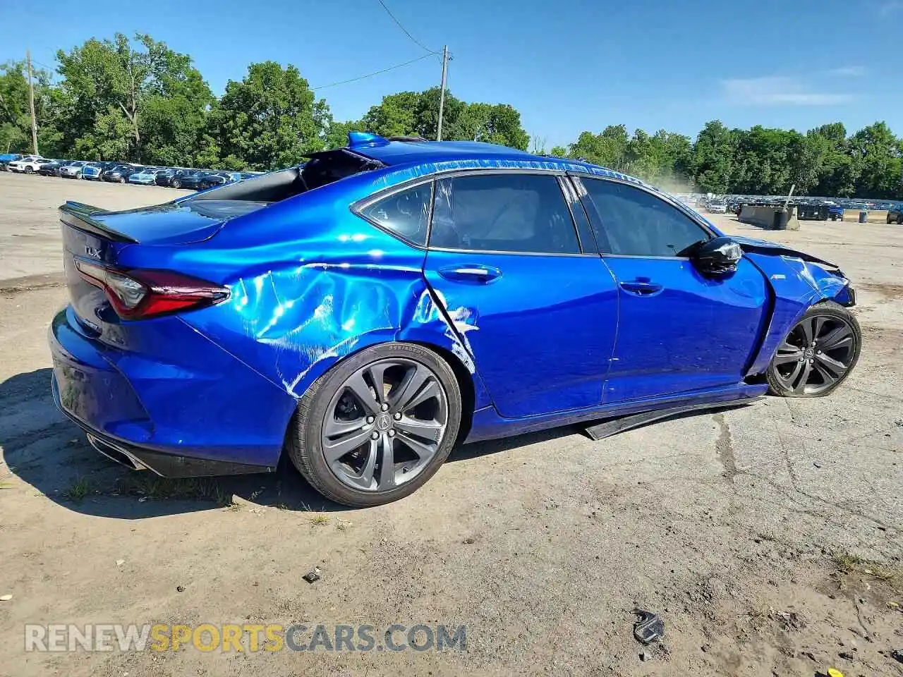 3 Фотография поврежденного автомобиля 19UUB6F50NA002769 ACURA TLX 2022