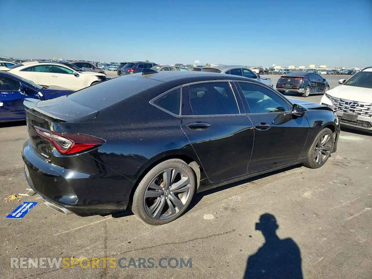 3 Фотография поврежденного автомобиля 19UUB6F56NA001836 ACURA TLX 2022