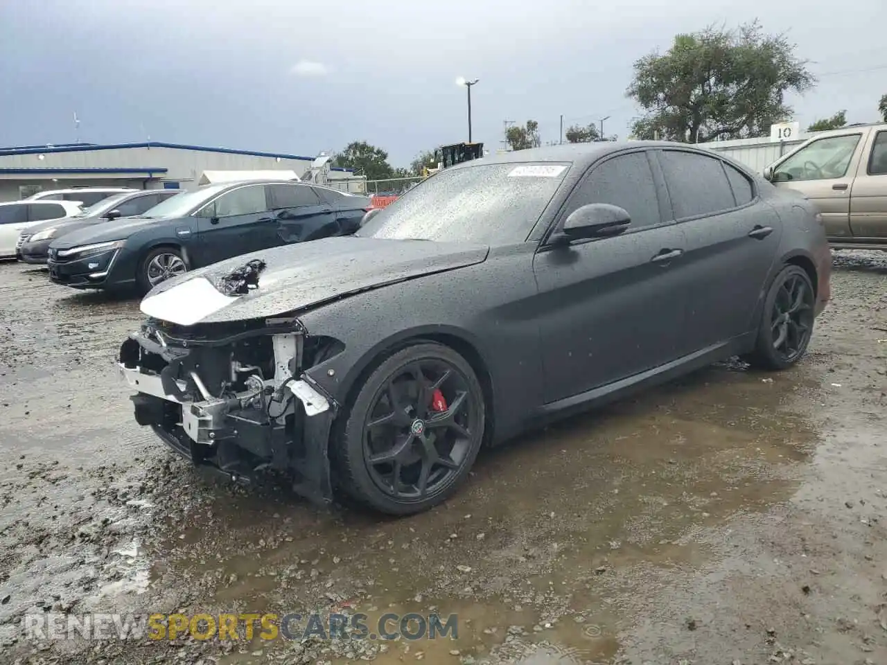 1 Фотография поврежденного автомобиля ZARFAMAN4K7606393 ALFA ROMEO GIULIA 2019