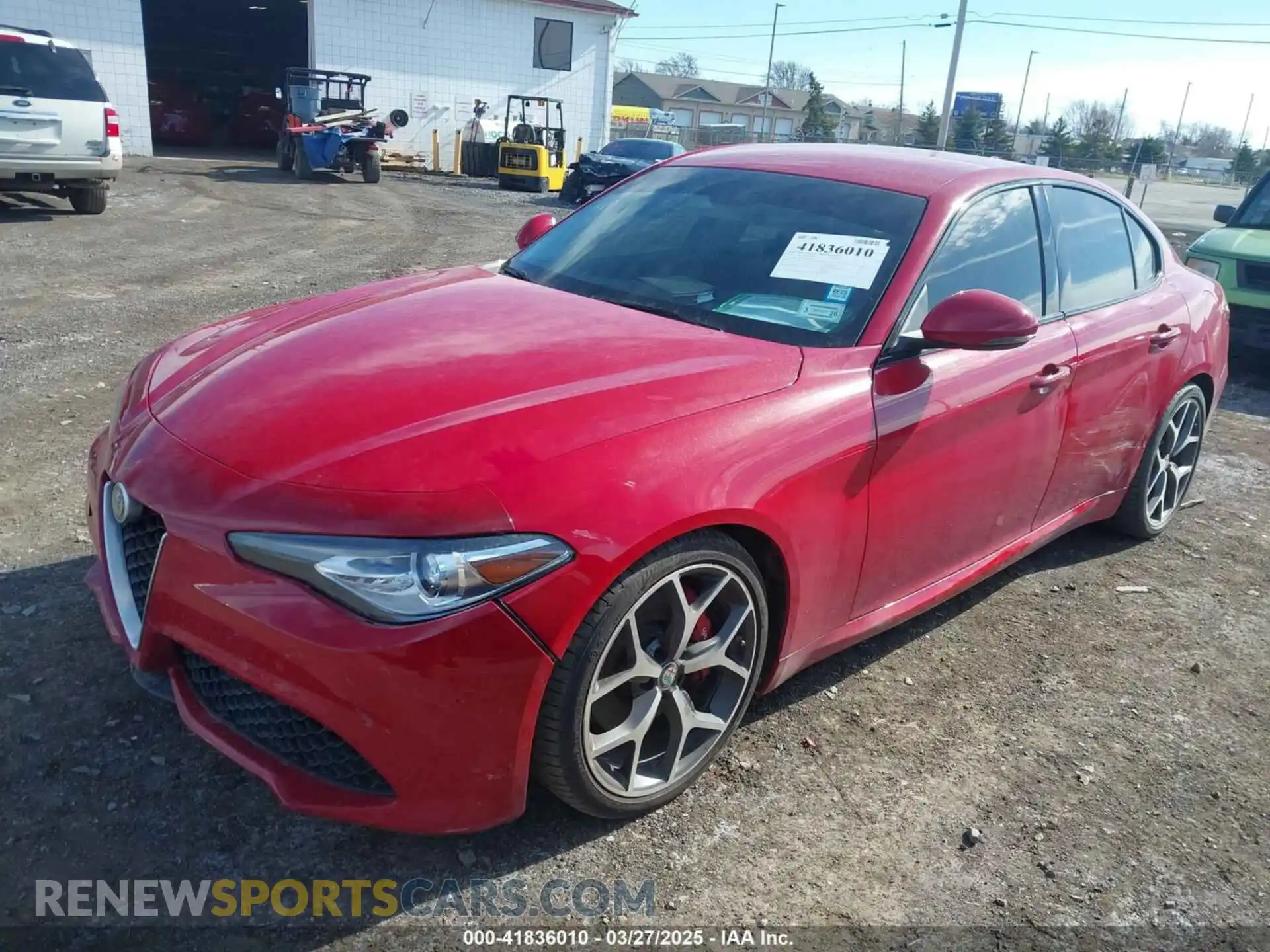 2 Photograph of a damaged car ZARFAMAN7K7599097 ALFA ROMEO GIULIA 2019