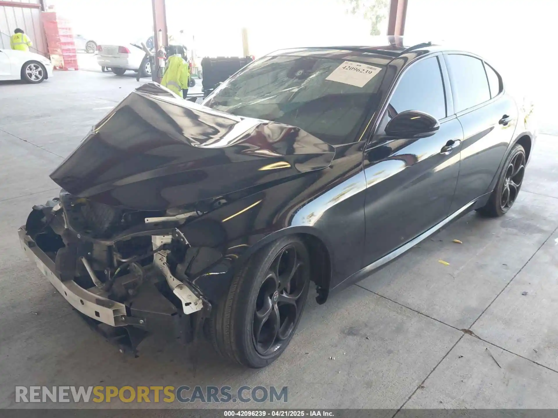 2 fotografías del automóvil dañado ZARFAMBN1K7607807 ALFA ROMEO GIULIA 2019