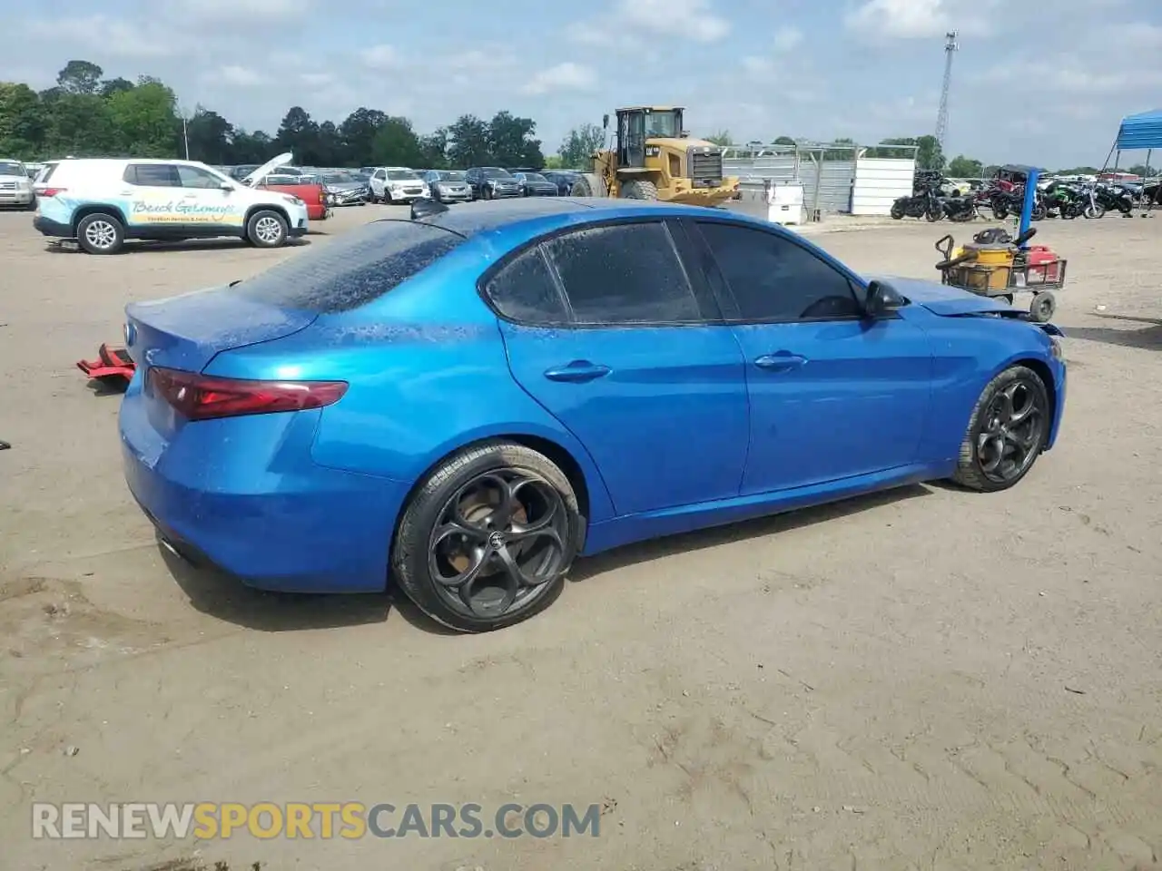 3 fotografías del automóvil dañado ZARFAMBN4K7605842 ALFA ROMEO GIULIA 2019