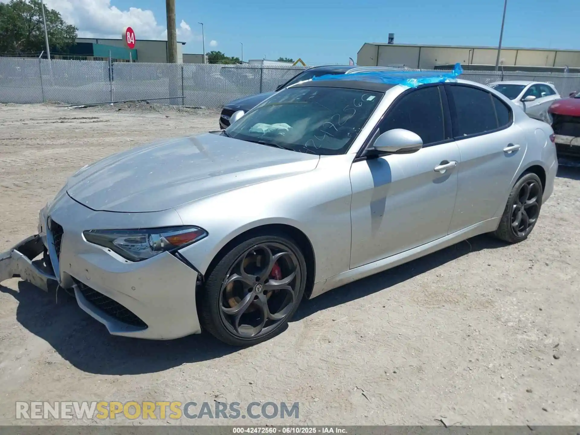 2 Photograph of a damaged car ZARFAMBN8K7605343 ALFA ROMEO GIULIA 2019