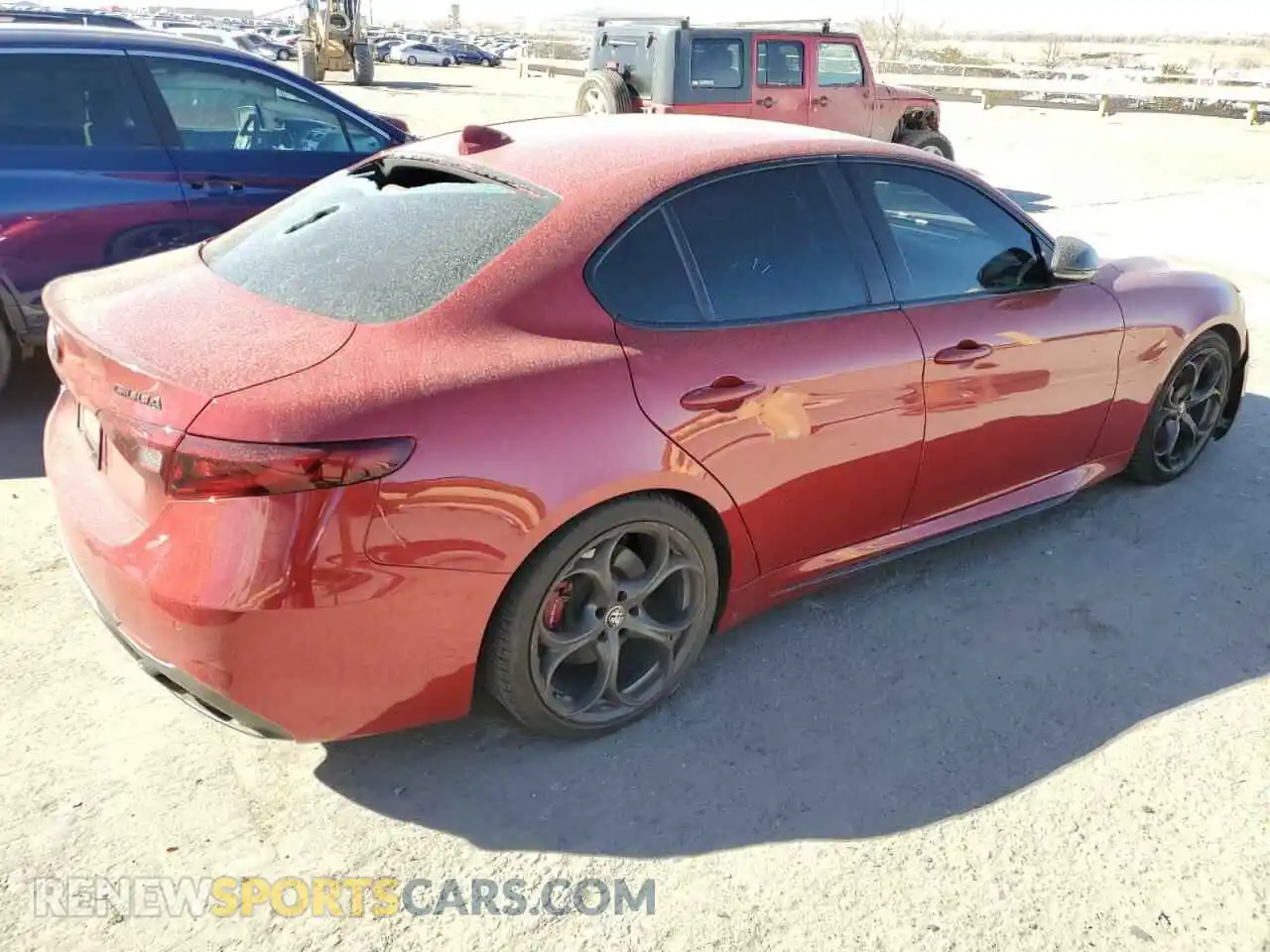 3 Photograph of a damaged car ZARFAMBN9K7612074 ALFA ROMEO GIULIA 2019