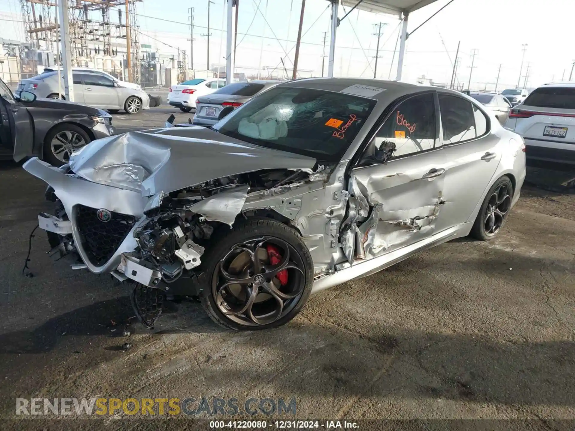2 Photograph of a damaged car ZARFAMBNXK7608759 ALFA ROMEO GIULIA 2019