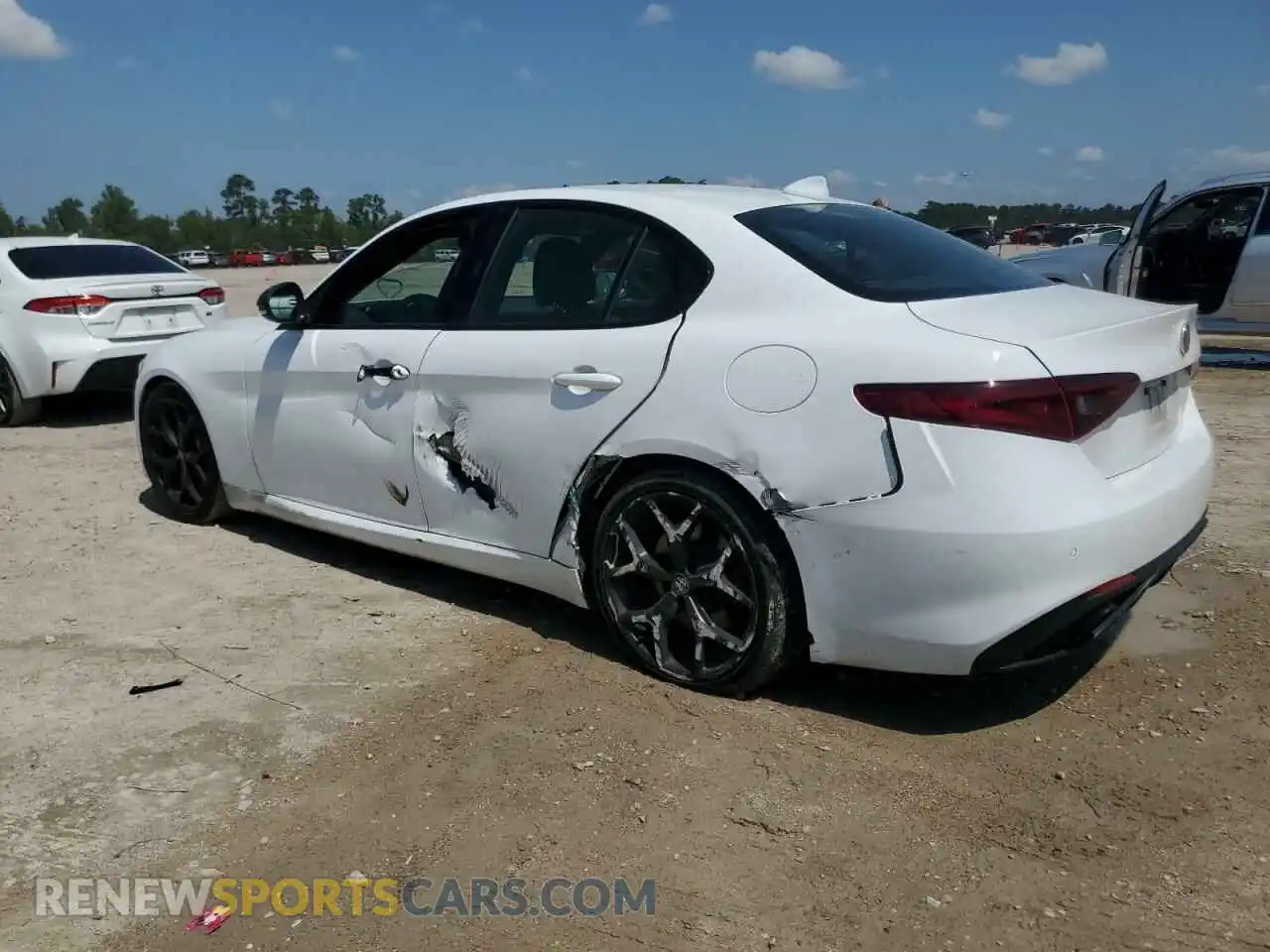 2 Фотография поврежденного автомобиля ZARFAMBN1L7636628 ALFA ROMEO GIULIA 2020