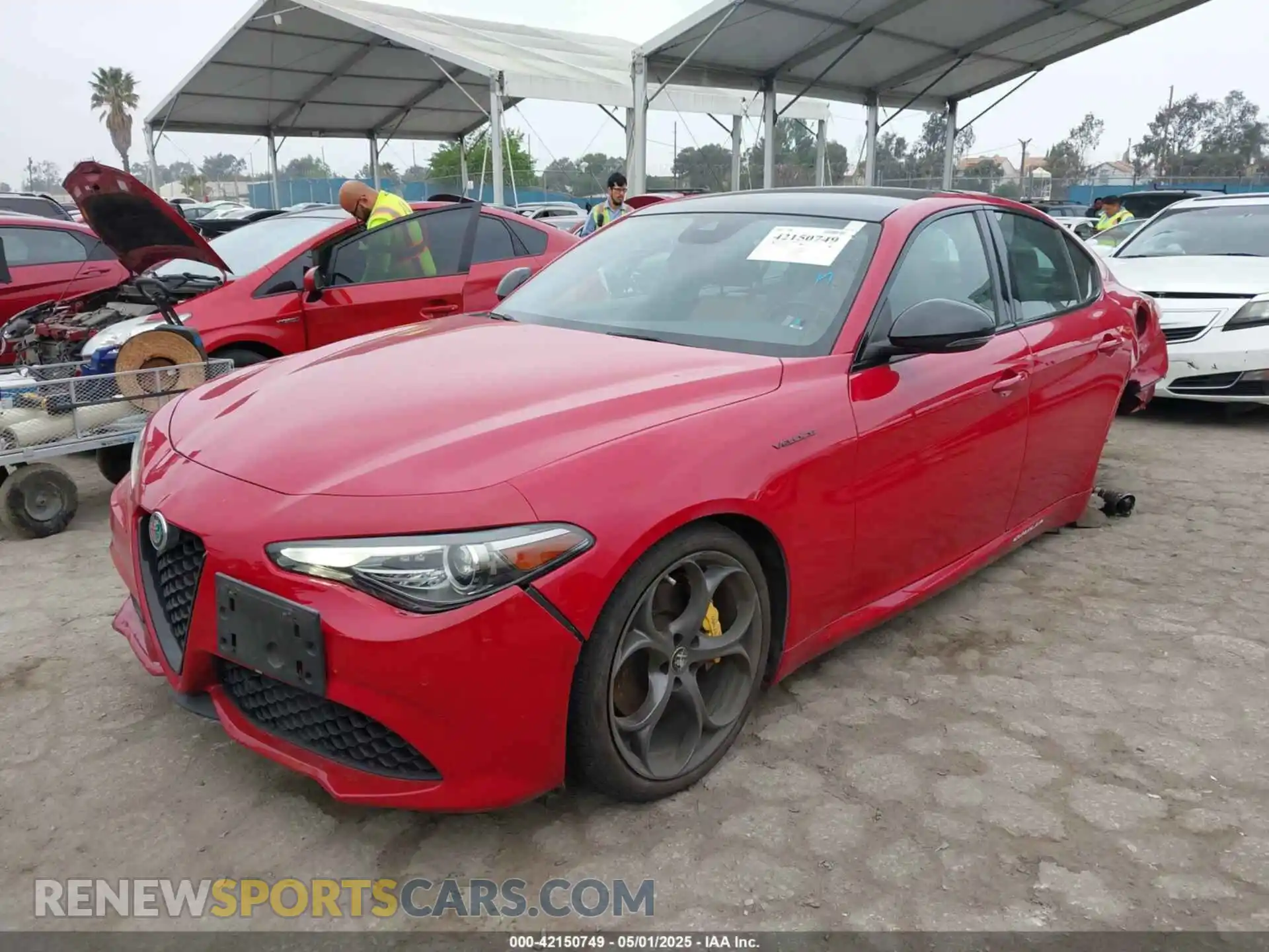 2 Photograph of a damaged car ZARFAMBN9L7638160 ALFA ROMEO GIULIA 2020