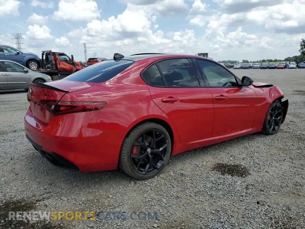 3 Фотография поврежденного автомобиля ZARFAMBN9L7638983 ALFA ROMEO GIULIA 2020