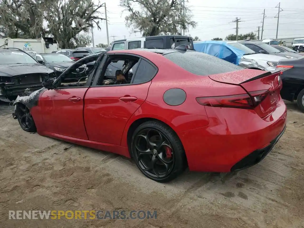 2 fotografías del automóvil dañado ZARFAMBNXL7626289 ALFA ROMEO GIULIA 2020
