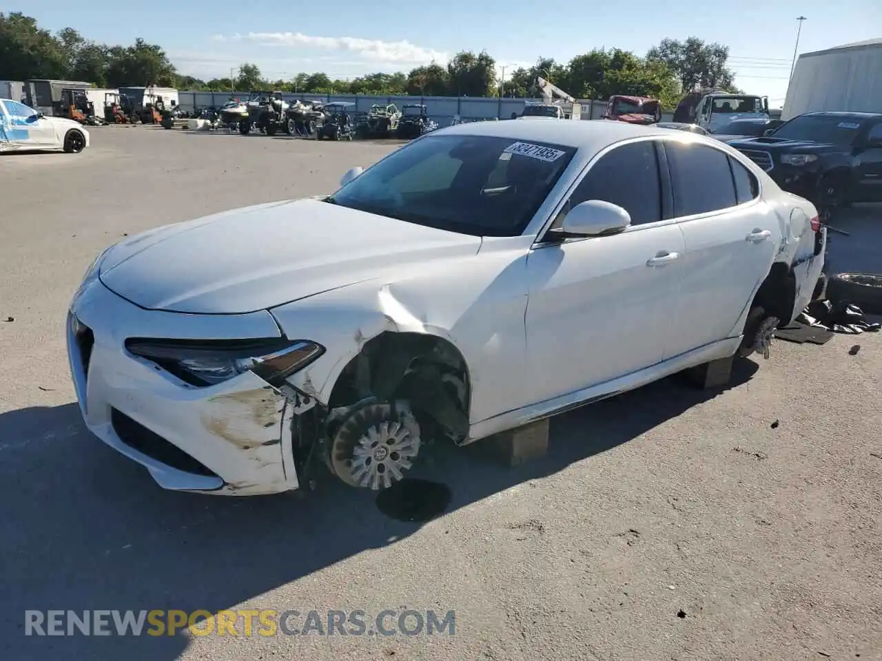 1 Photograph of a damaged car ZARFAMAN6M7646879 ALFA ROMEO GIULIA 2021