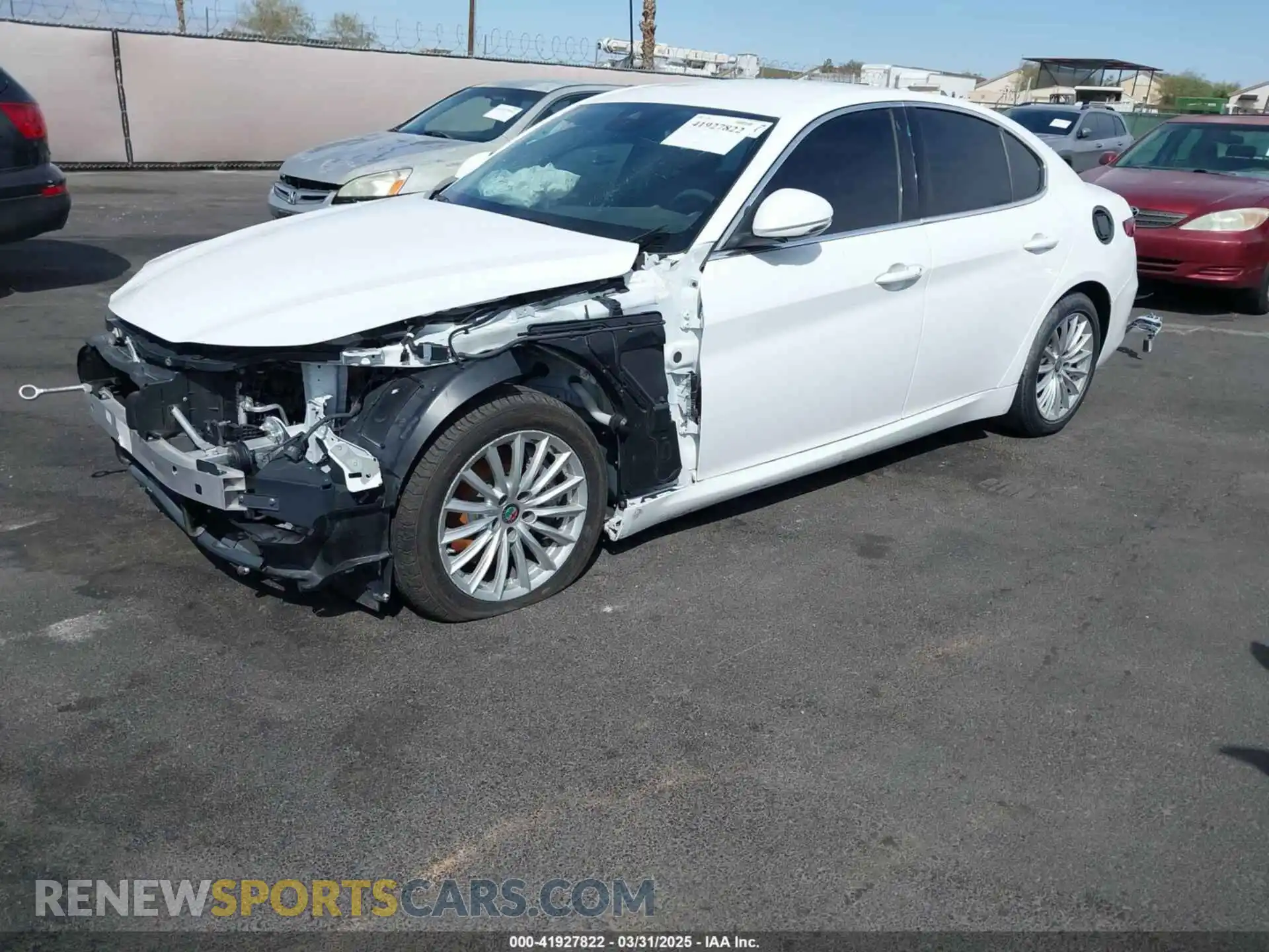2 Photograph of a damaged car ZARFAMAN7M7639925 ALFA ROMEO GIULIA 2021