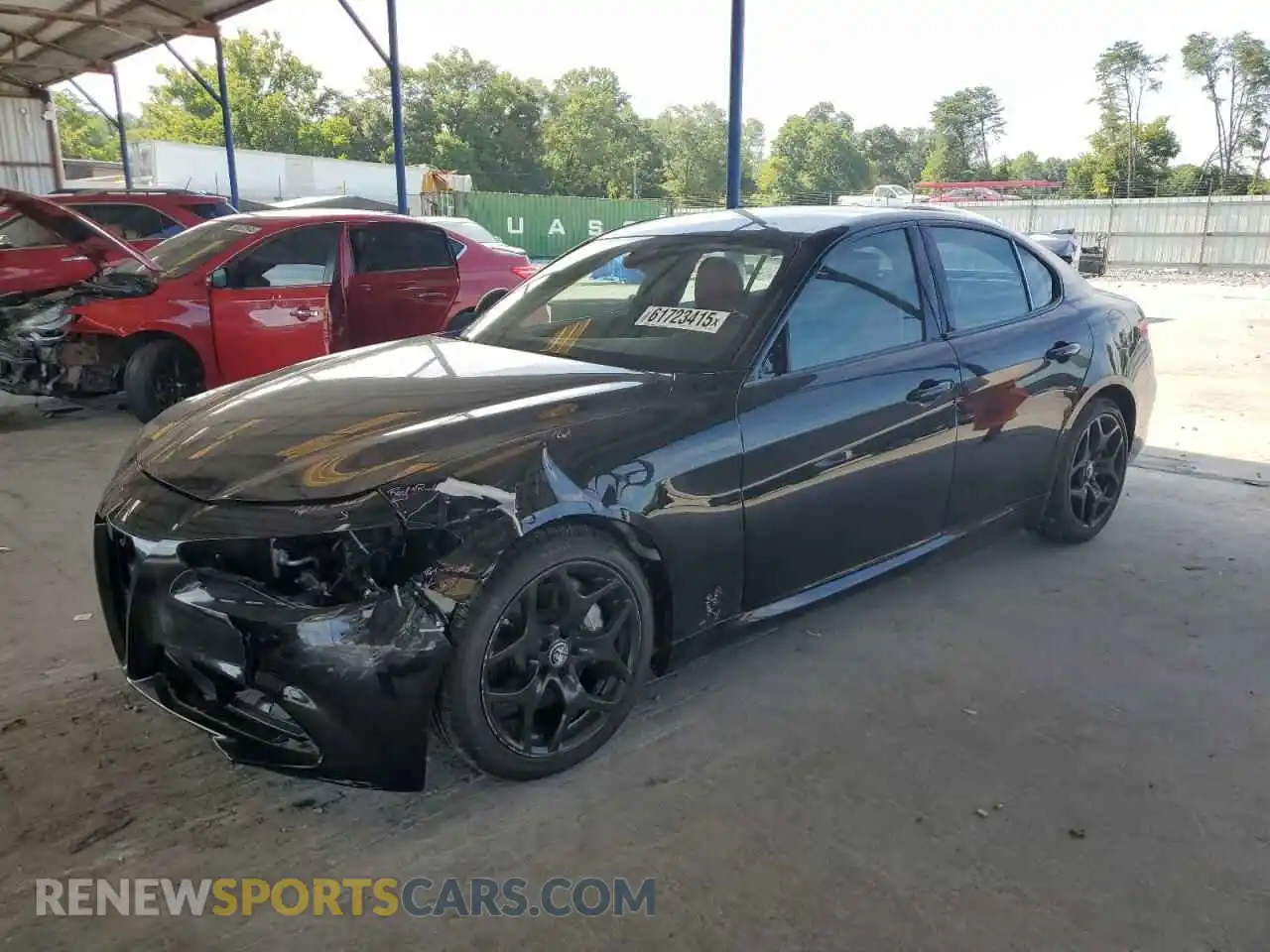 1 Photograph of a damaged car ZARFAMAN7M7645756 ALFA ROMEO GIULIA 2021