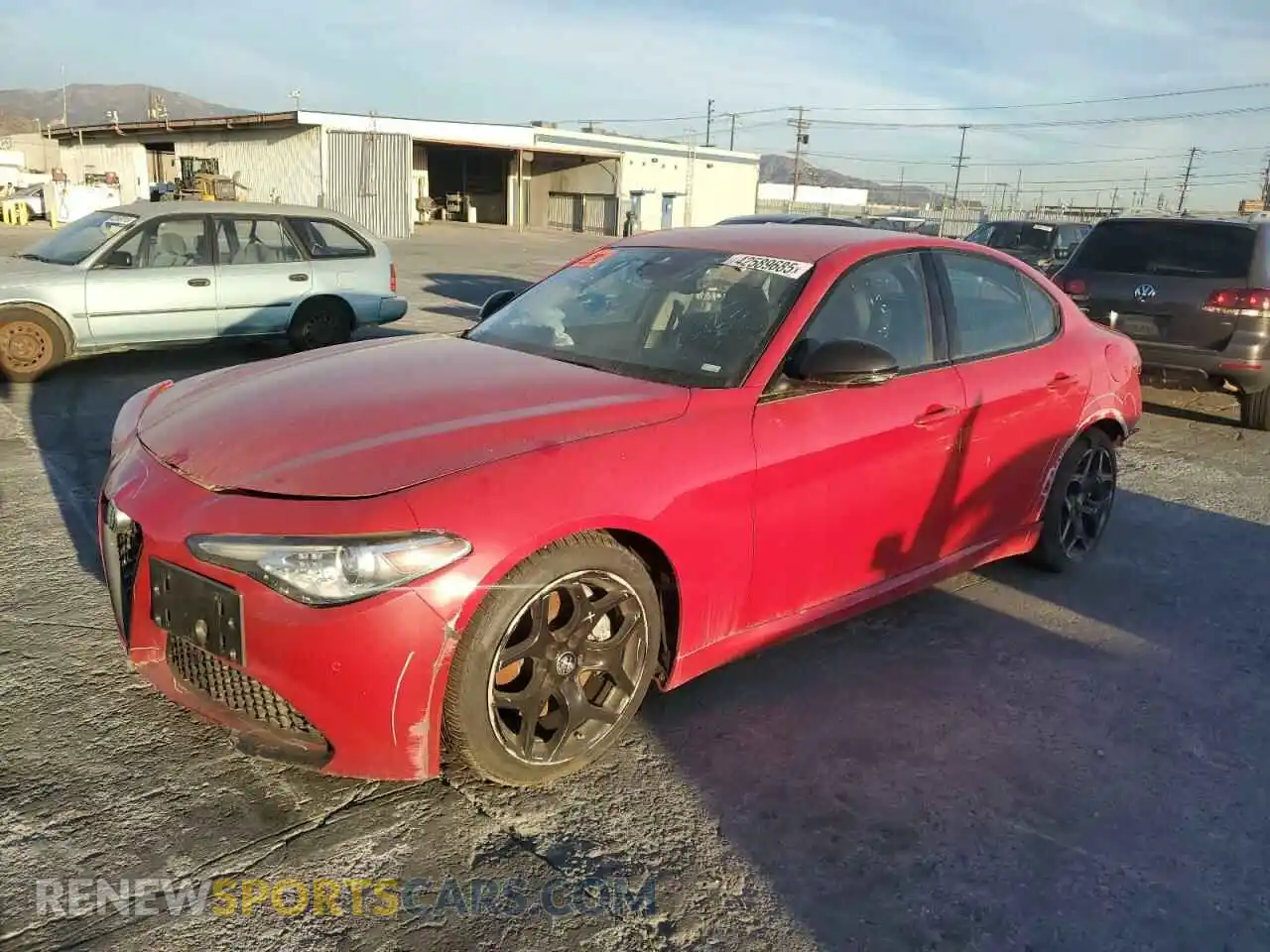 1 Photograph of a damaged car ZARFAMAN9M7638923 ALFA ROMEO GIULIA 2021
