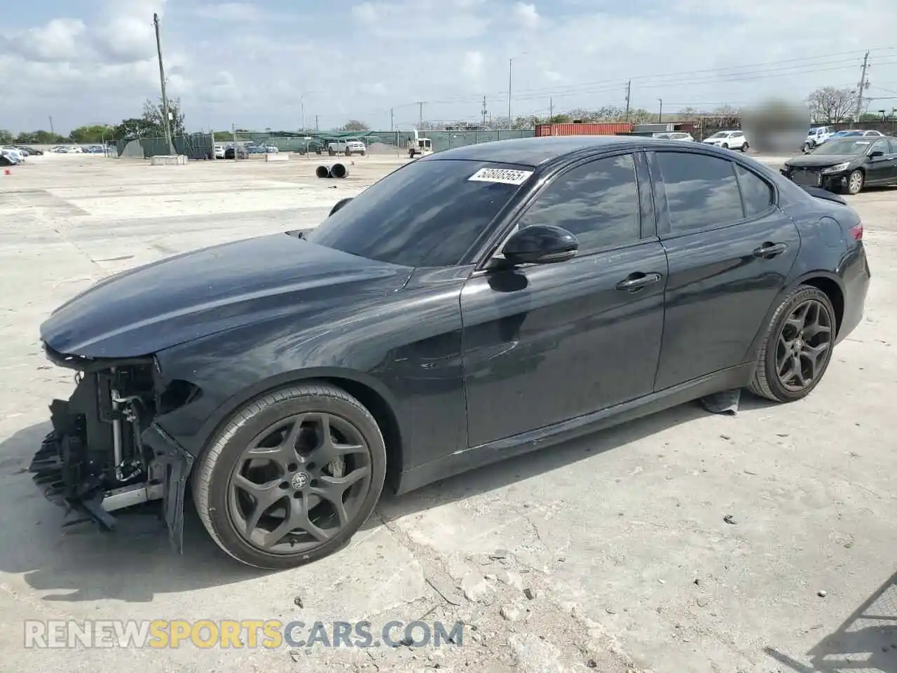 1 Photograph of a damaged car ZARFAMAN9M7646097 ALFA ROMEO GIULIA 2021