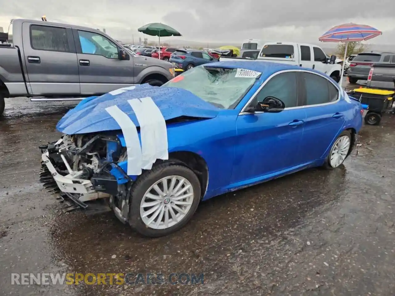 1 Photograph of a damaged car ZARFAMANXM7641118 ALFA ROMEO GIULIA 2021