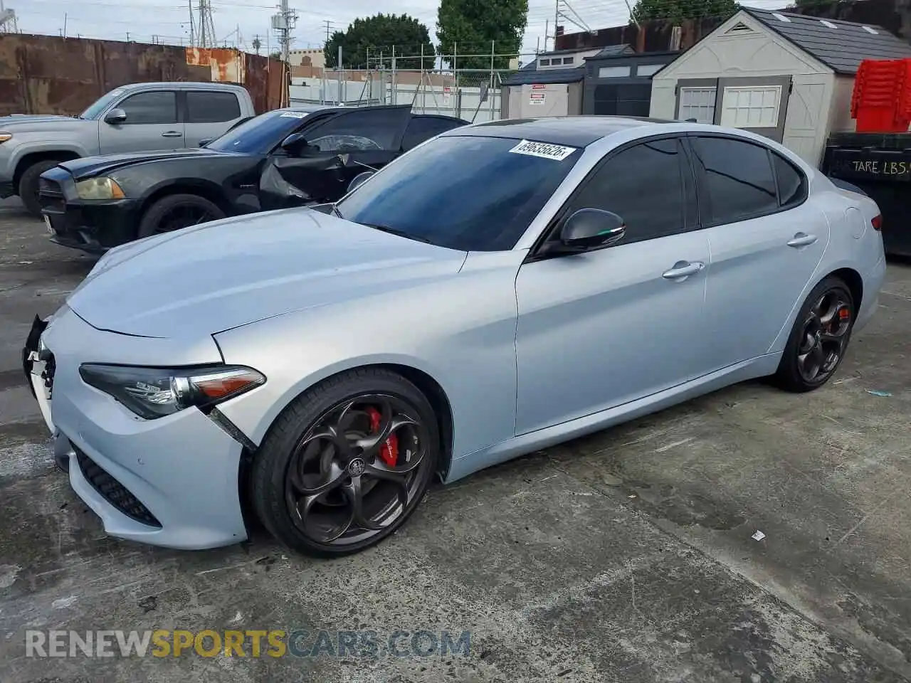 1 Photograph of a damaged car ZARFAMBN6M7647268 ALFA ROMEO GIULIA 2021