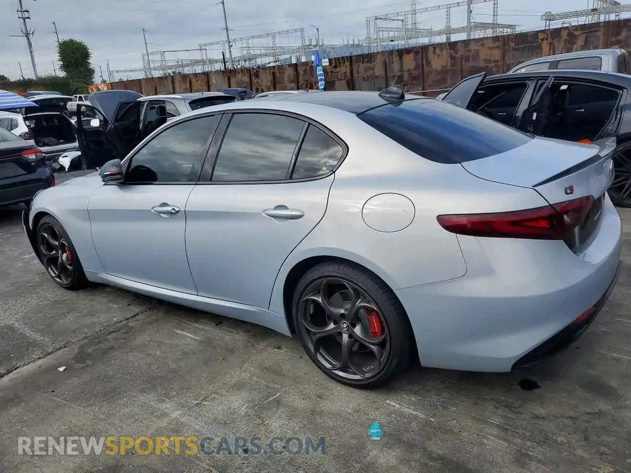 2 Photograph of a damaged car ZARFAMBN6M7647268 ALFA ROMEO GIULIA 2021