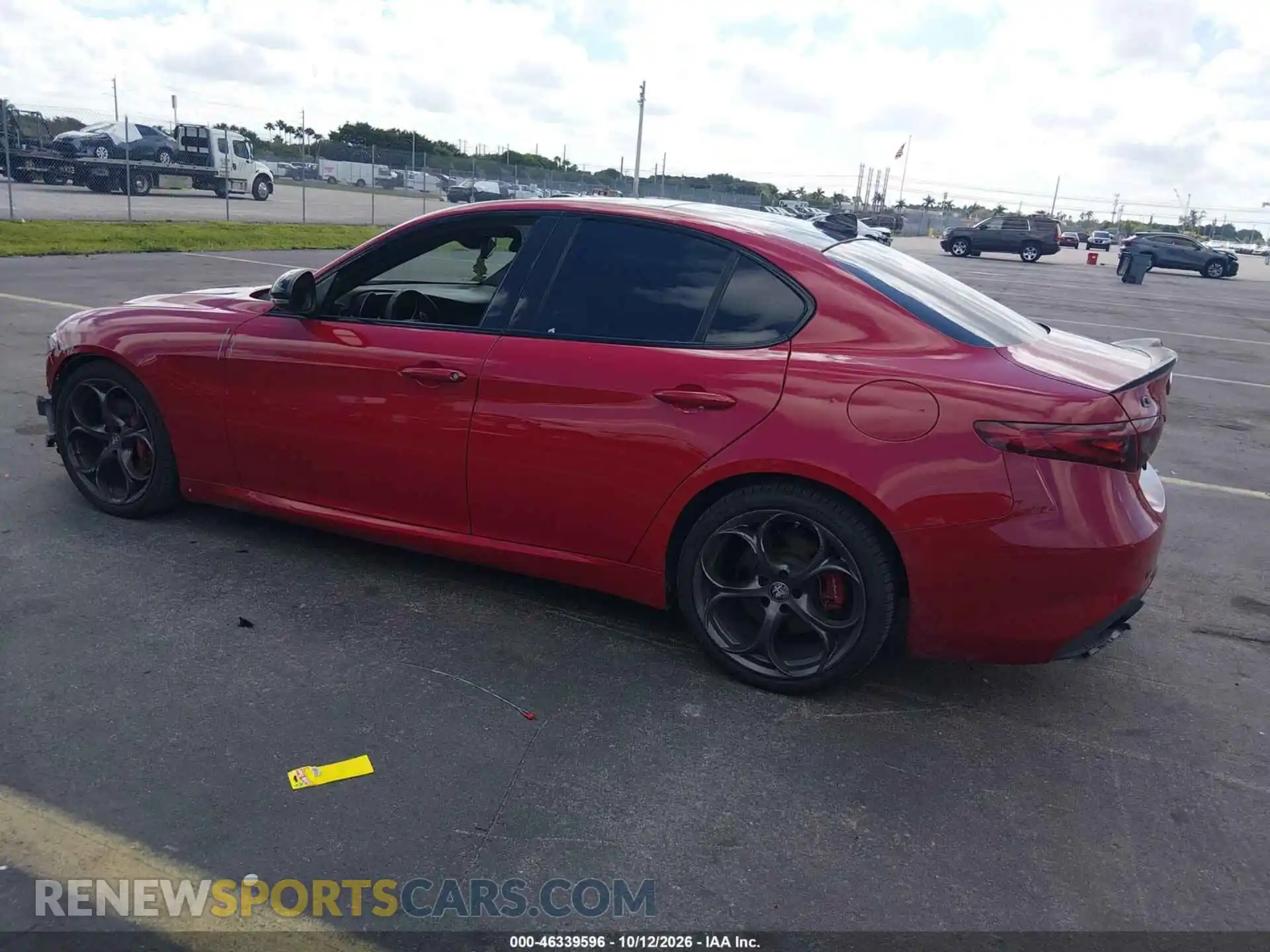 3 fotografías del automóvil dañado ZARFAMBNXM7642185 ALFA ROMEO GIULIA 2021